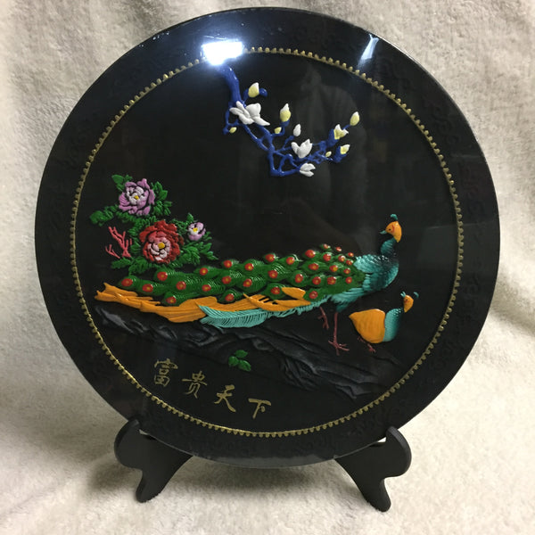 Platon Adorno Decorativo Artesanal Carbón De Leña Japones
