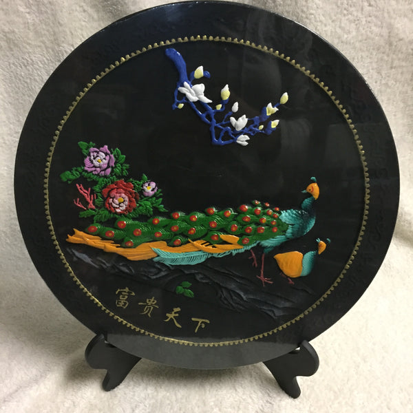 Platon Adorno Decorativo Artesanal Carbón De Leña Japones