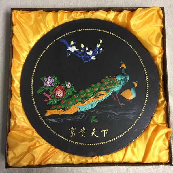 Platon Adorno Decorativo Artesanal Carbón De Leña Japones