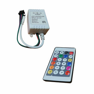 Control Infrarrojo Tira De Led Rgb Salida 8a - 12v