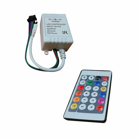 Control Infrarrojo Tira De Led Rgb Salida 8a - 12v