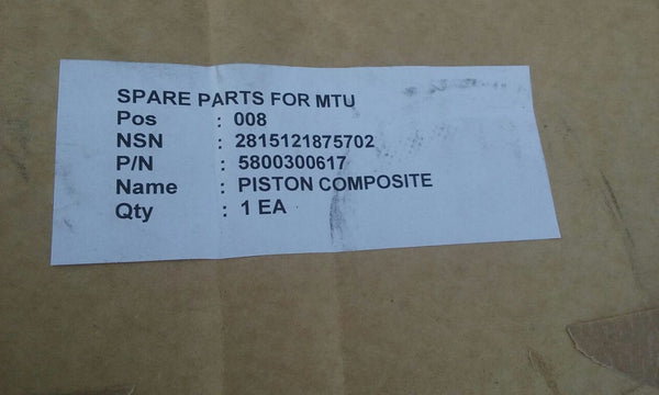 Piston Motor Diesel Mtu 20v 1163 Tb83