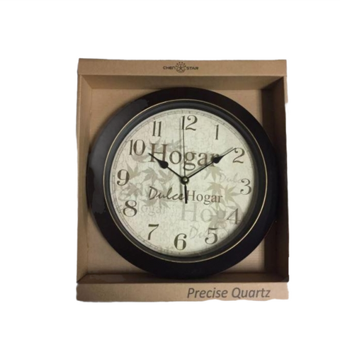 Reloj De Pared Decorativo Zh12119-a Diámetro 24.5 Cm