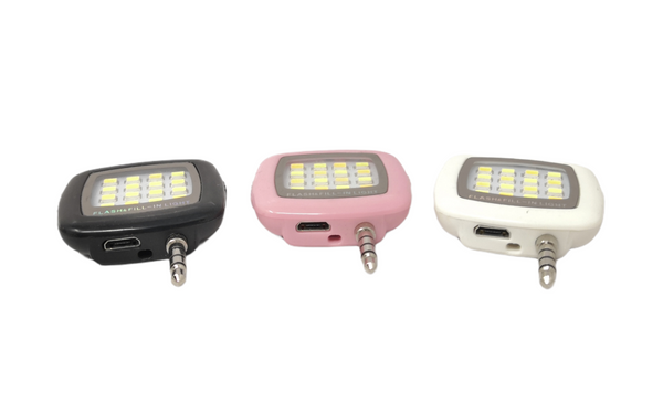 Flash de celular para foto selfie 16 leds Auxiliar 3.5mm