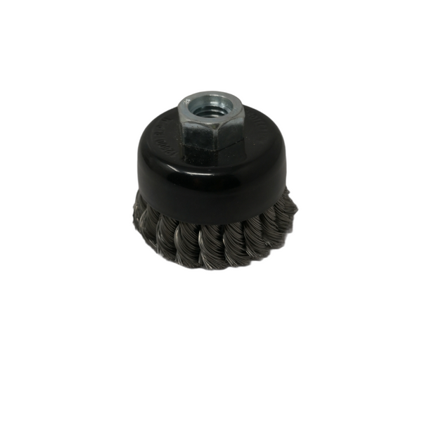 Cepillo Acero Carbón Carda Copa 3"x 0.014x 5/8"