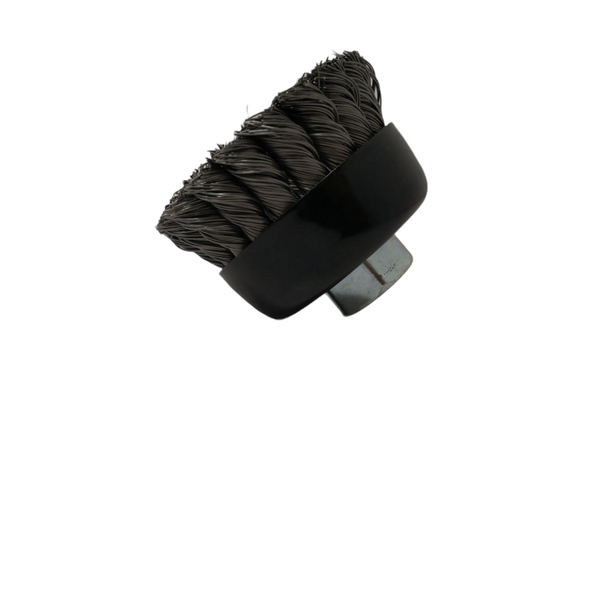 Cepillo Acero Carbón Carda Copa 3"x 0.014x 5/8"
