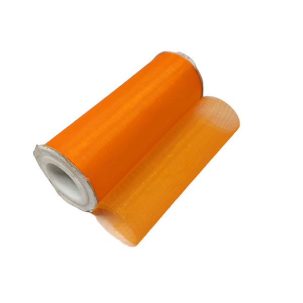 Rollo liston de Organza Tela de Tul Naranja Traslucido 15cm x 22m