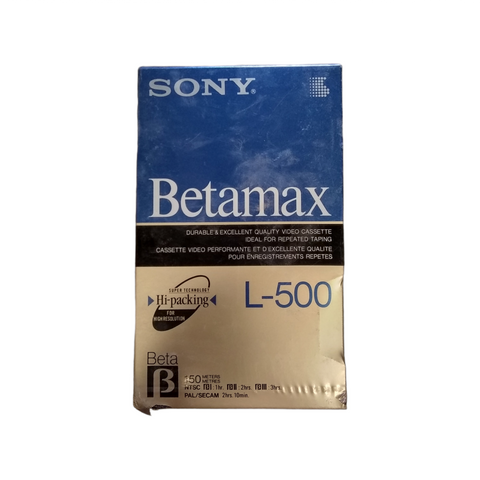 Video cassettes Sony Betamax L-500