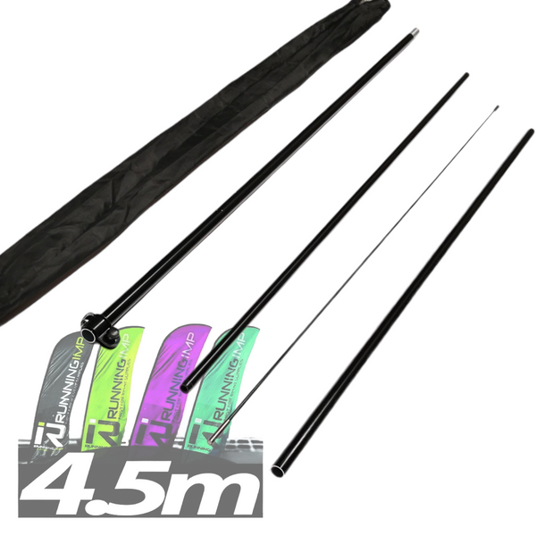 1 Asta De Bandera 4.5m Flag Banner Feather Flag Pole