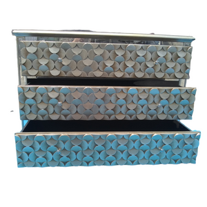Cajonera Vintage Con Espejo Cristal Homelegance