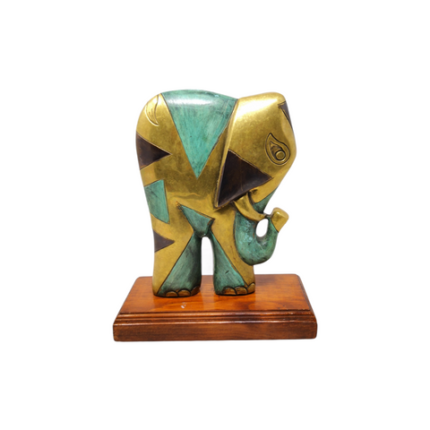 Adorno Decorativo De Elefante Para Coleccion Dorado