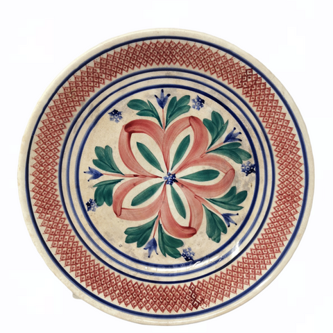 Plato Frutero tipo talavera Decorativo pintado