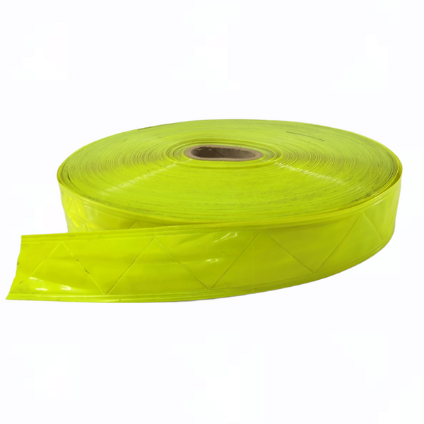 Cinta Plastificada Reflejante Amarilla Fosfo 5 cm X 50 m Rollo