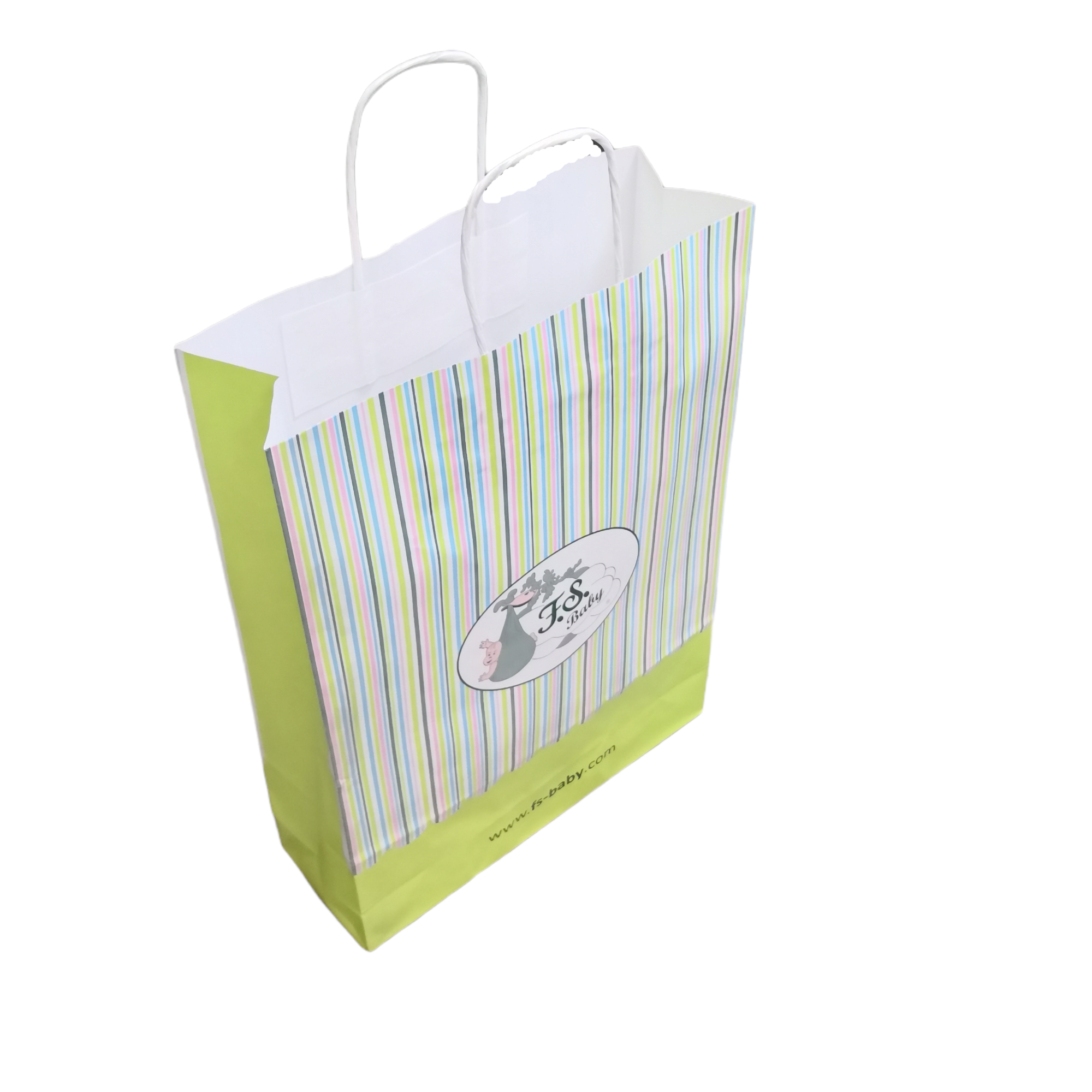 BOLSA PAPEL REGALO BABY SHOWER 27X9X39 10PACK