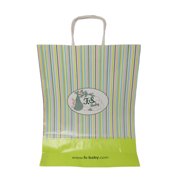 BOLSA PAPEL REGALO BABY SHOWER 27X9X39 10PACK