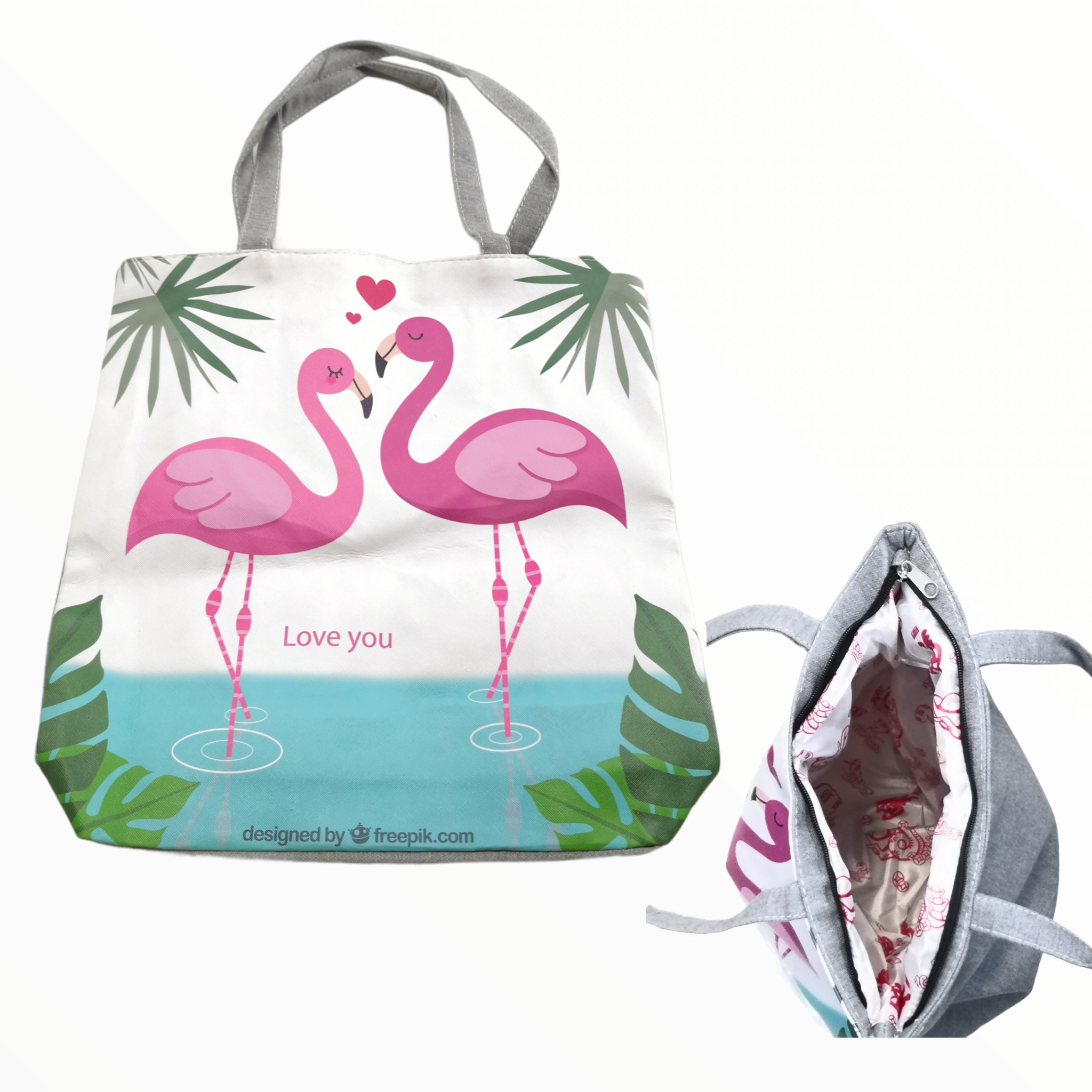 Bolsa De Playa Viaje Ecológica De Tela Estampado Animales