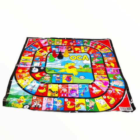 Juego de la oca infantil tablero PLASTICO con Fichas