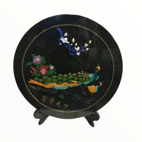 Platon Adorno Decorativo Artesanal Carbón De Leña Japones