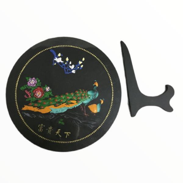 Platon Adorno Decorativo Artesanal Carbón De Leña Japones