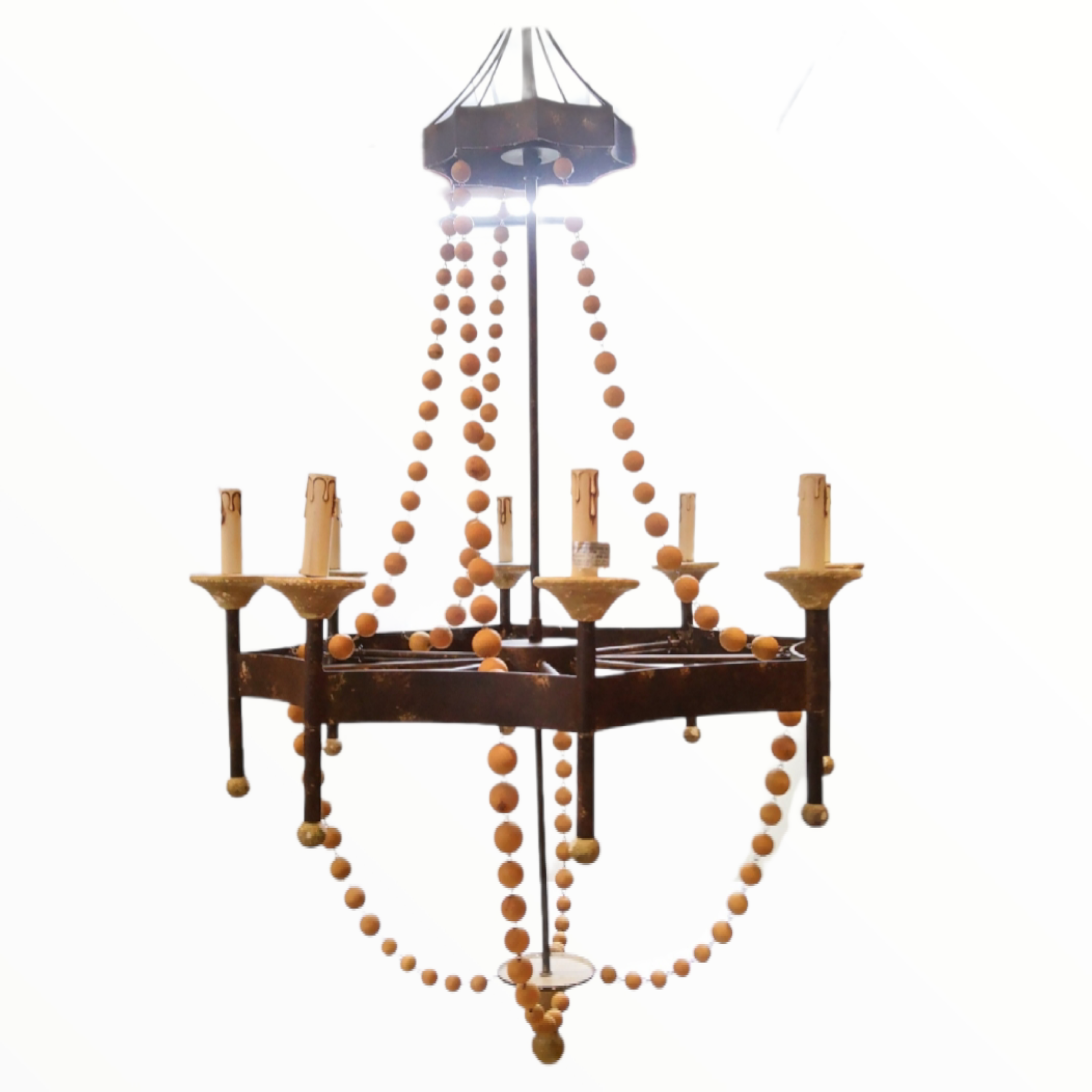 Candil Candelabro Decorativo Vintage Para Foco Tipo Vela Usado