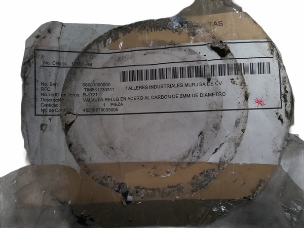 Válvula multivuelta de acero fundido 6” usado