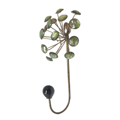 Perchero Flor Decorativo De Pared Moderno Tipo Gancho 1pz