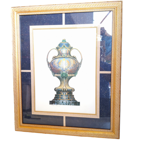 Cuadro Decorativo Litografia Urnas Steve Butler Marco Madera