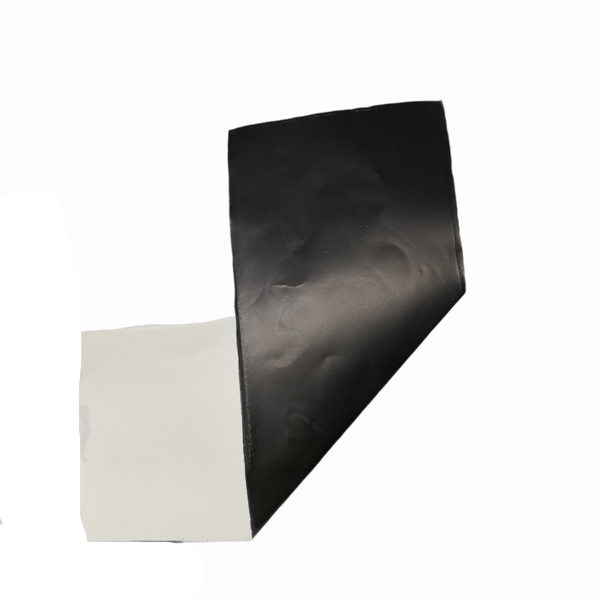 Rollo de papel Negro mate liso una sola cara 7.5cm