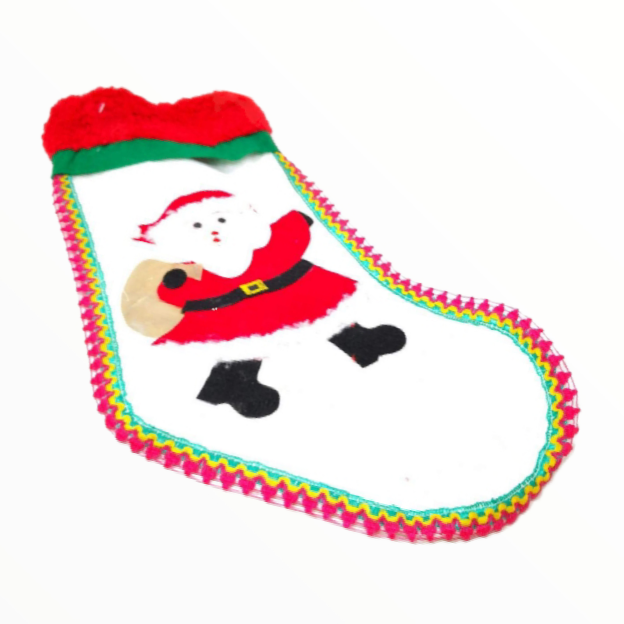 Bota navideña decoración de navidad santa claus 50 cm