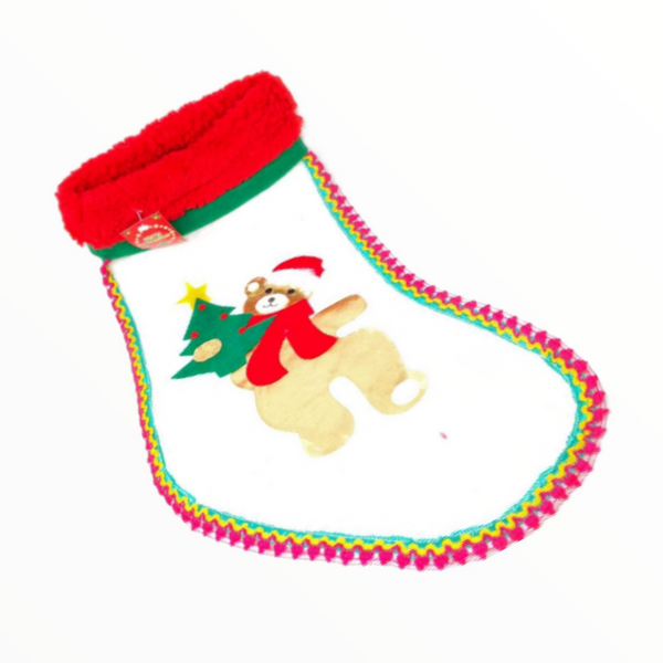 Bota navideña decoración de navidad santa claus 50 cm