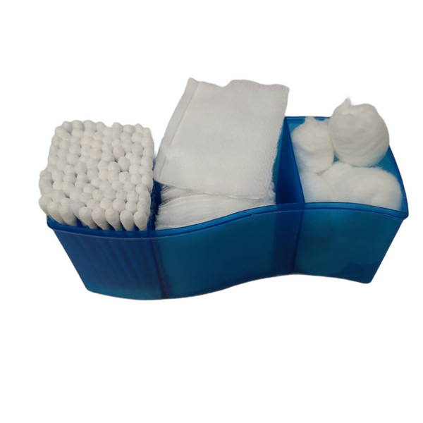 Kit de limpieza cotonetes, toallas y algodones con estuche
