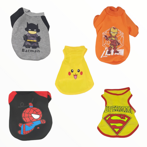 Ropa Perro Gato Sueter Mascota Super Heroes Talla M - L