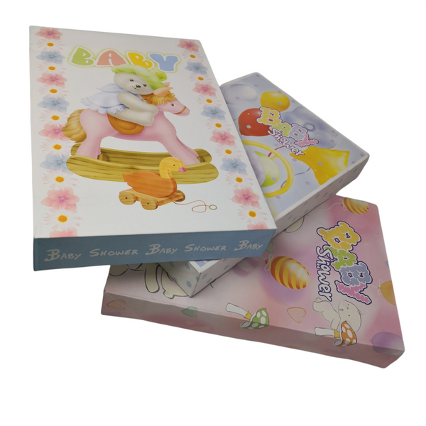 Cajas De Regalo Plegables Infantiles Baby Shower Pack 3pz