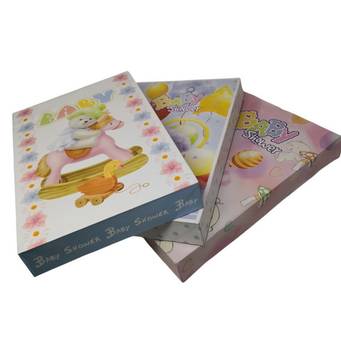 Cajas De Regalo Plegables Infantiles Baby Shower Pack 3pz