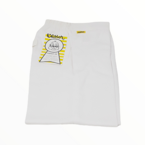 Pantalon escolar para niño Castor blanco