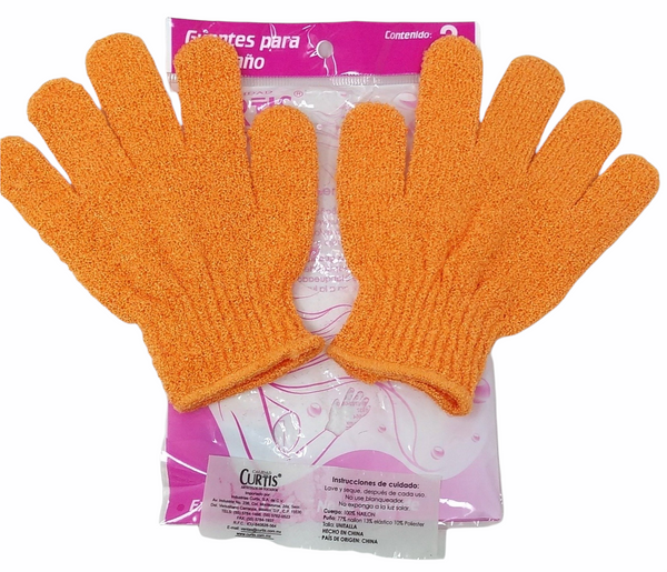 10 Pares De Guantes Para Baño Exfoliantes Curtis