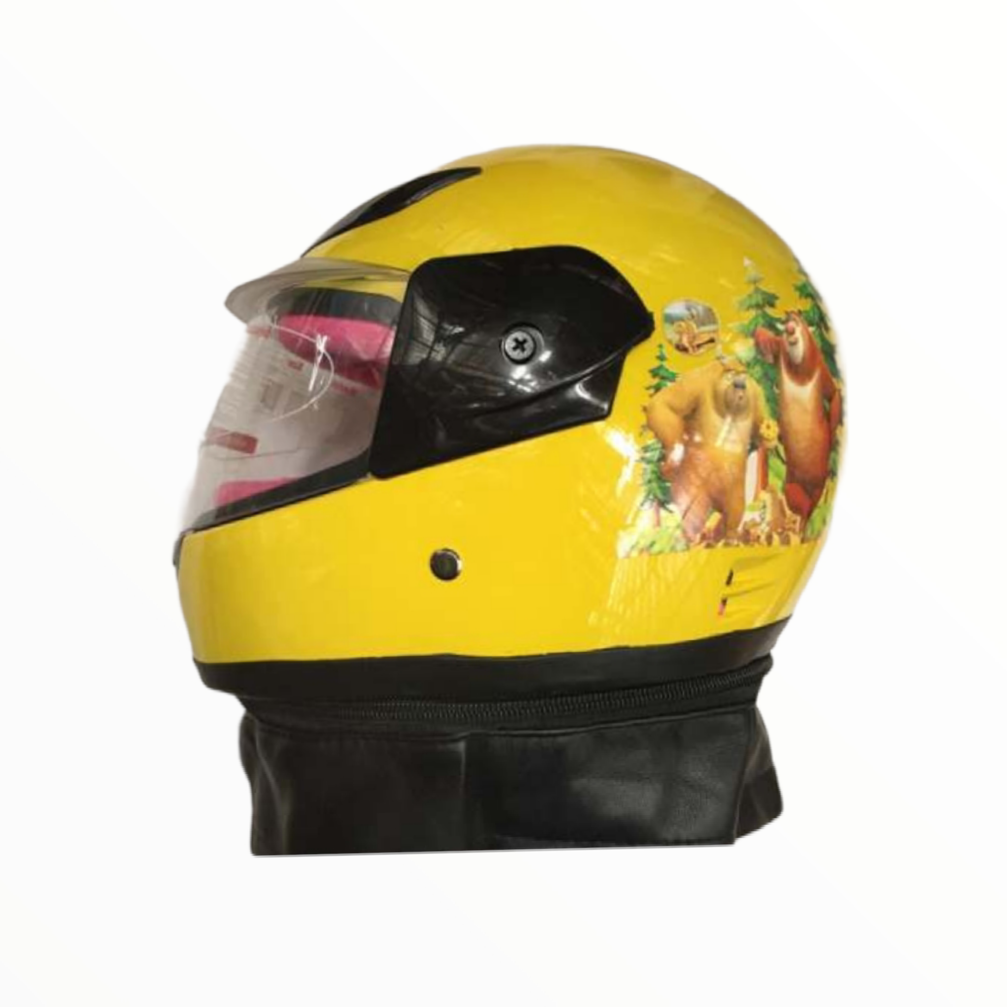 Casco De Moto Infantil Colores Visor Tapa Seguridad Niños