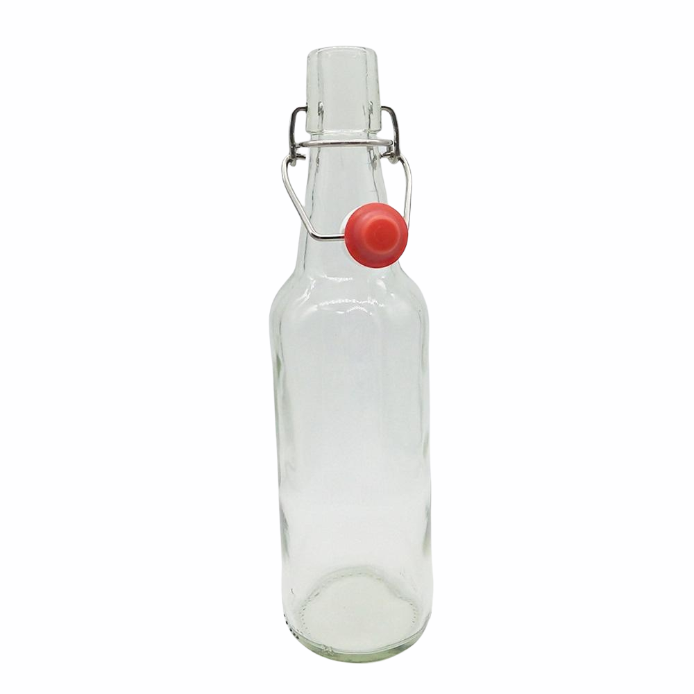 1 Botella De Vidrio + Tapón Mecánico 500ml