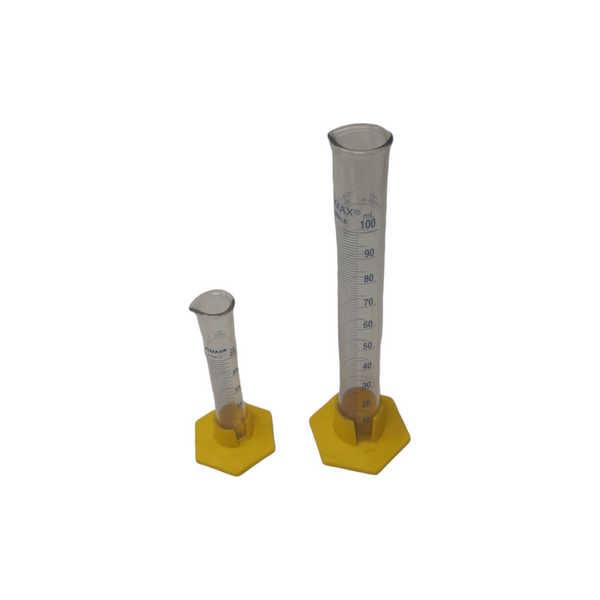 Probeta Graduada de Vidrio 25ml y 100ml Juego 2pack