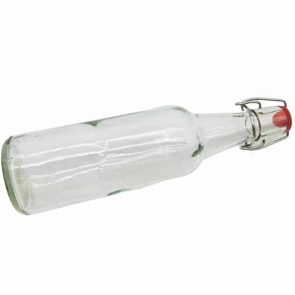 12 Botellas De Vidrio + Tapón Mecánico 500ml