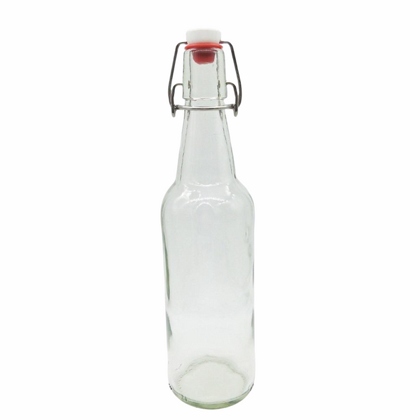 12 Botellas De Vidrio + Tapón Mecánico 500ml
