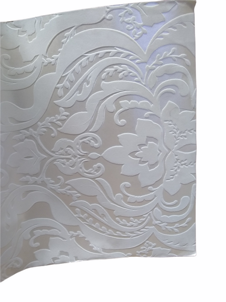 Rollo Papel Tapiz Estampado 52cmx30m Jffrabrics Beige/ Blanco