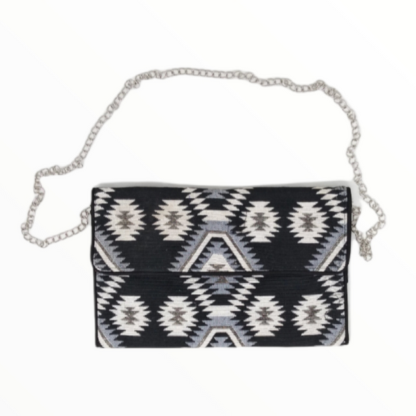 Bolsa Cartera De Mano Tejido Artesanal para Mujer Colores 20x31cms