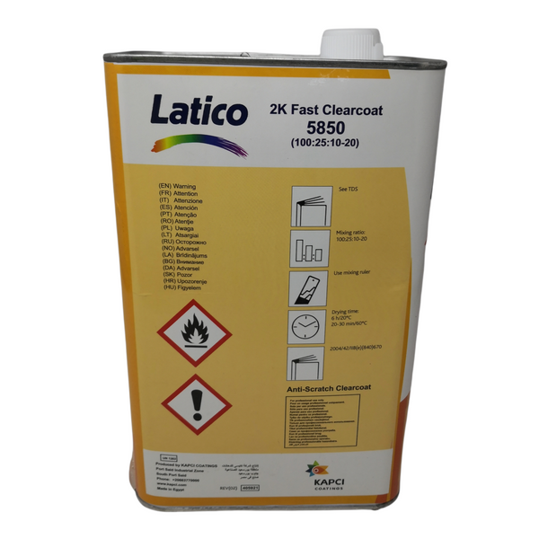 Barniz Pintura Transparente LATICO 2k 5850