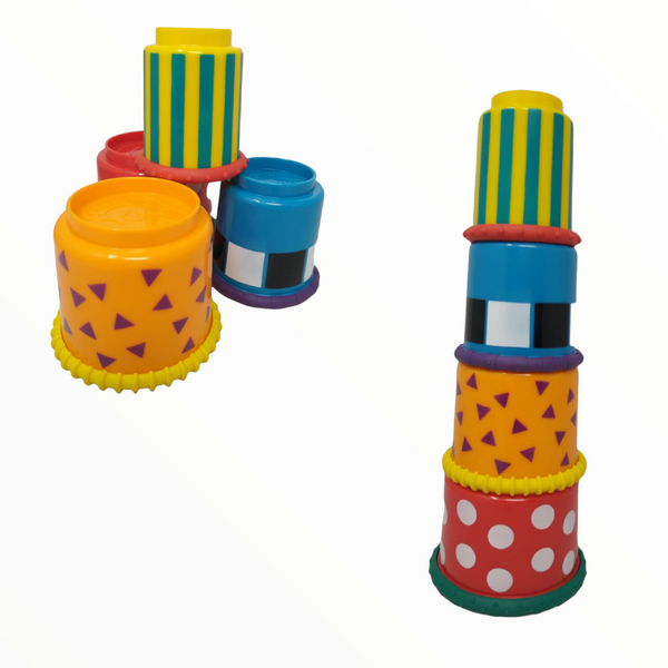 Juego De Vasos Logicos Didacticos Para Bebes Juguete Niños