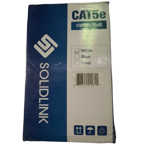 Cable RED UTP CAT 5e PVC 304m bobina blanco