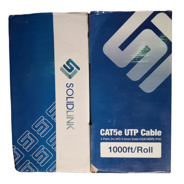 Cable RED UTP CAT 5e PVC 304m bobina blanco