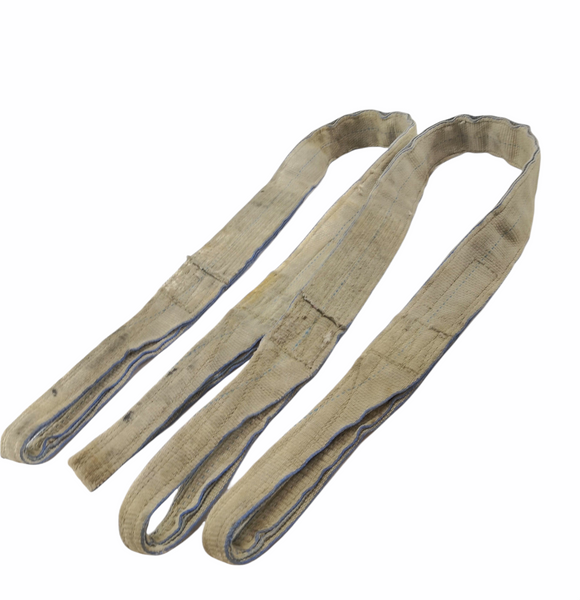 Eslinga Poliester Ojo a Ojo 1.80m x 8cm Usada Pack 2pza
