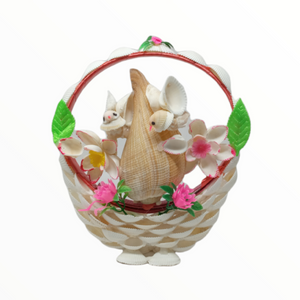 Canasta Cesta Decorativa De Conchas Del Mar Estilo Japones