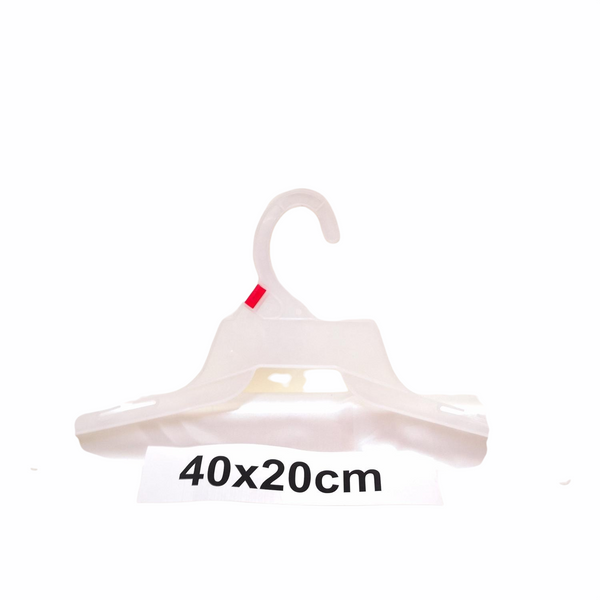 Gancho plástico ropa universal 40x20cm Pack 12pz